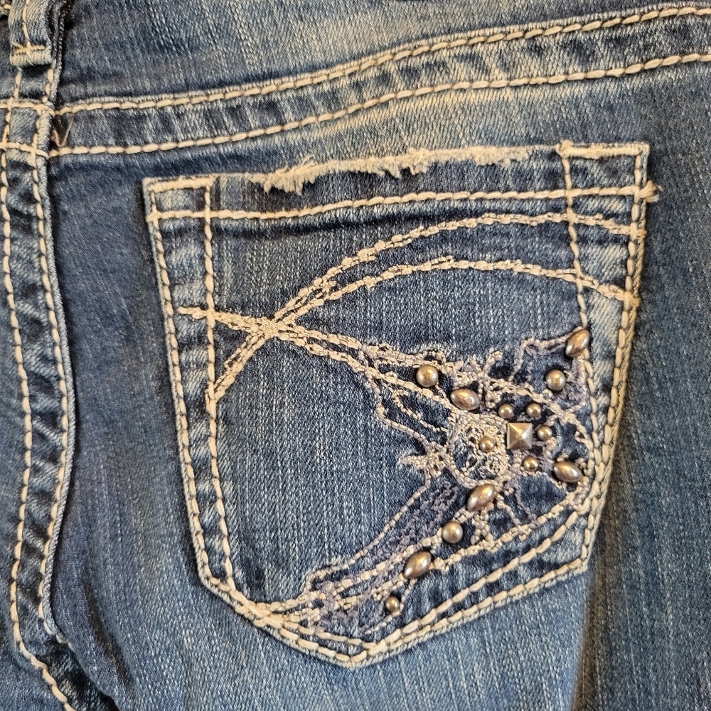 Silver Tuesday Low Rise Flare Denim Jeans - Picture 5 of 12